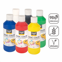 Culori tempera Creall – set 6 × 250 ml, culori asortate