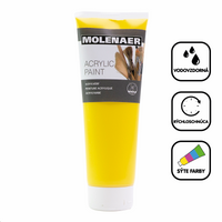 Vopsea acrilică Molenaer 250 ml – galben