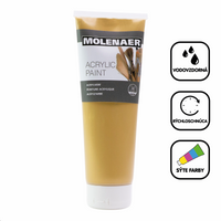 Vopsea acrilică Molenaer 250 ml – auriu
