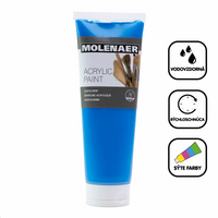 Vopsea acrilică Molenaer 250 ml – albastru