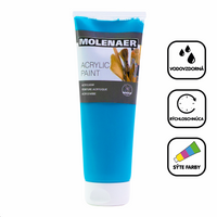 Vopsea acrilică Molenaer 250 ml – turcoaz