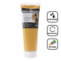Vopsea acrilică Molenaer 250 ml – ocru