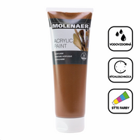 Vopsea acrilică Molenaer 250 ml – maro