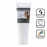 Vopsea acrilică Molenaer 250 ml – alb