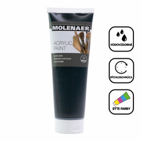 Vopsea acrilică Molenaer 250 ml – negru