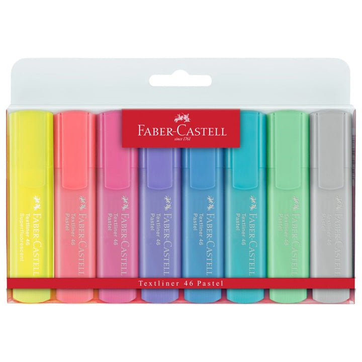 Markere Faber-Castell 1546 8 buc – Pastel + Superfluorescent