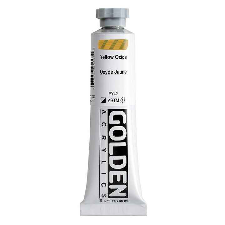 Vopsea acrilică GOLDEN Heavy Body 148 ml – 1410 galben oxid