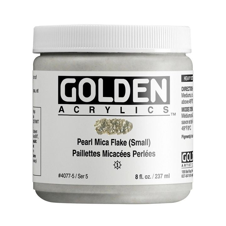Vopsea acrilică GOLDEN Heavy Body Mica Flake