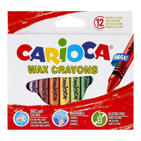 Carioca creioane cerate Maxi, 12 buc