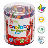 Carioca Maxi creioane cerate, 50 buc