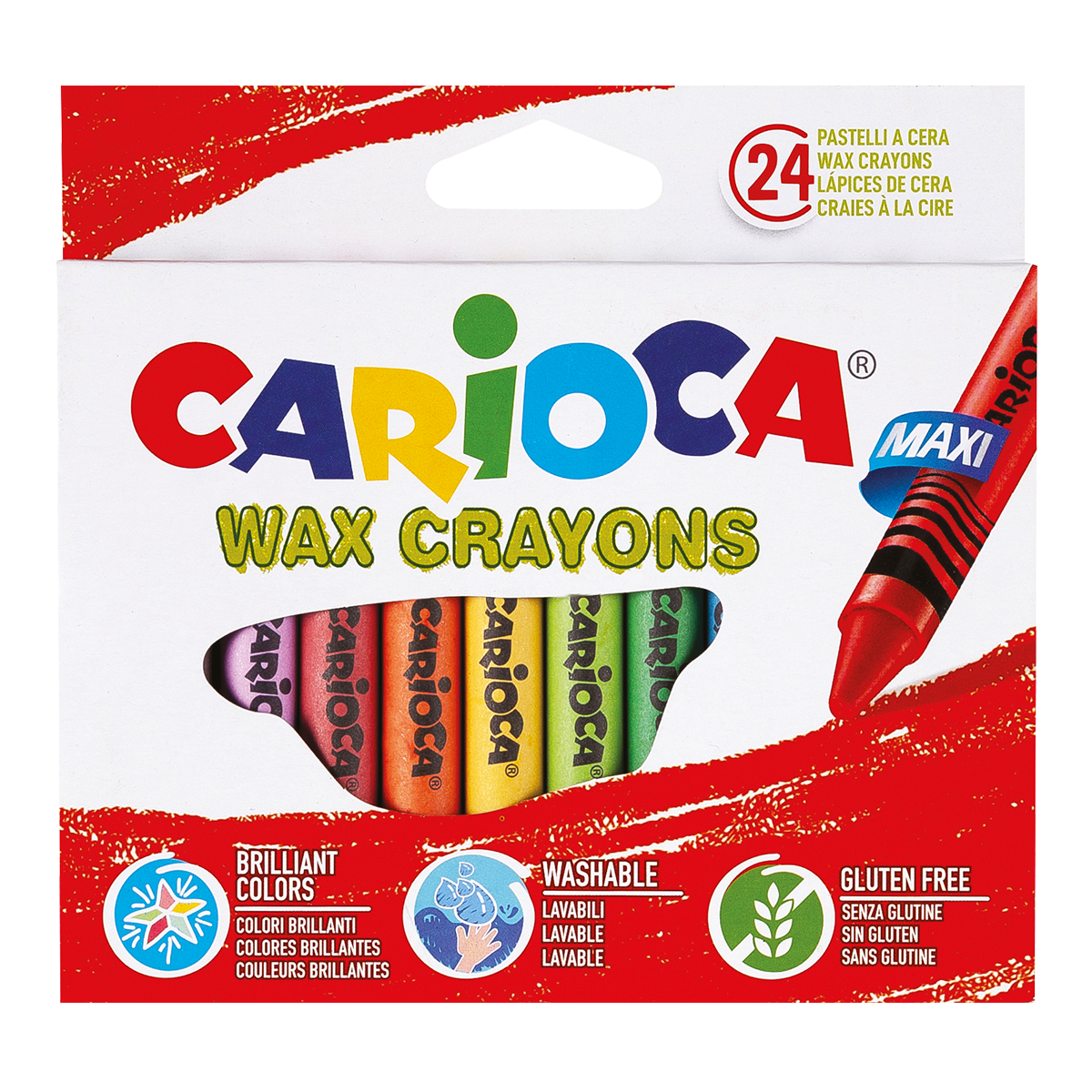 Creioane cerate Carioca Maxi, 24 buc