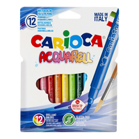 Carioci acuarelă Carioca, 12 buc, culori asortate