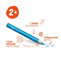 Creioane colorate triunghiulare Carioca Baby 2+, 10 buc