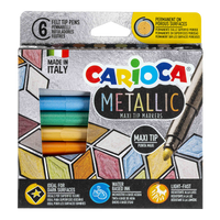 Carioca carioci Metallic, vârf rezistent, mix culori