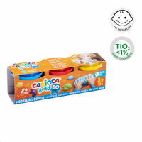 Carioca Baby Do 1+ pastă de modelat, 3 × 75 g, mix de culori