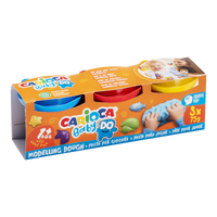 Carioca Baby Do 1+ pastă de modelat, 3 × 75 g, mix de culori