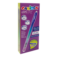 Pix termosensibil (care se șterge) Carioca Oops Easy, mină albastră, set 12 buc