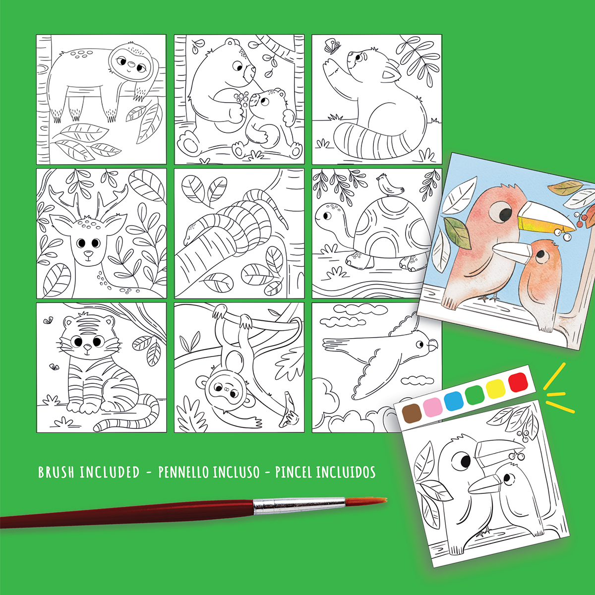 Carte de colorat cu acuarele Carioca ARTivity