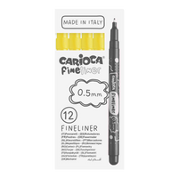 Finelinere Carioca Fineliner 0,5 mm – 12 buc
