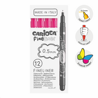 Finelinere Carioca Fineliner 0,5 mm – 12 buc – roz