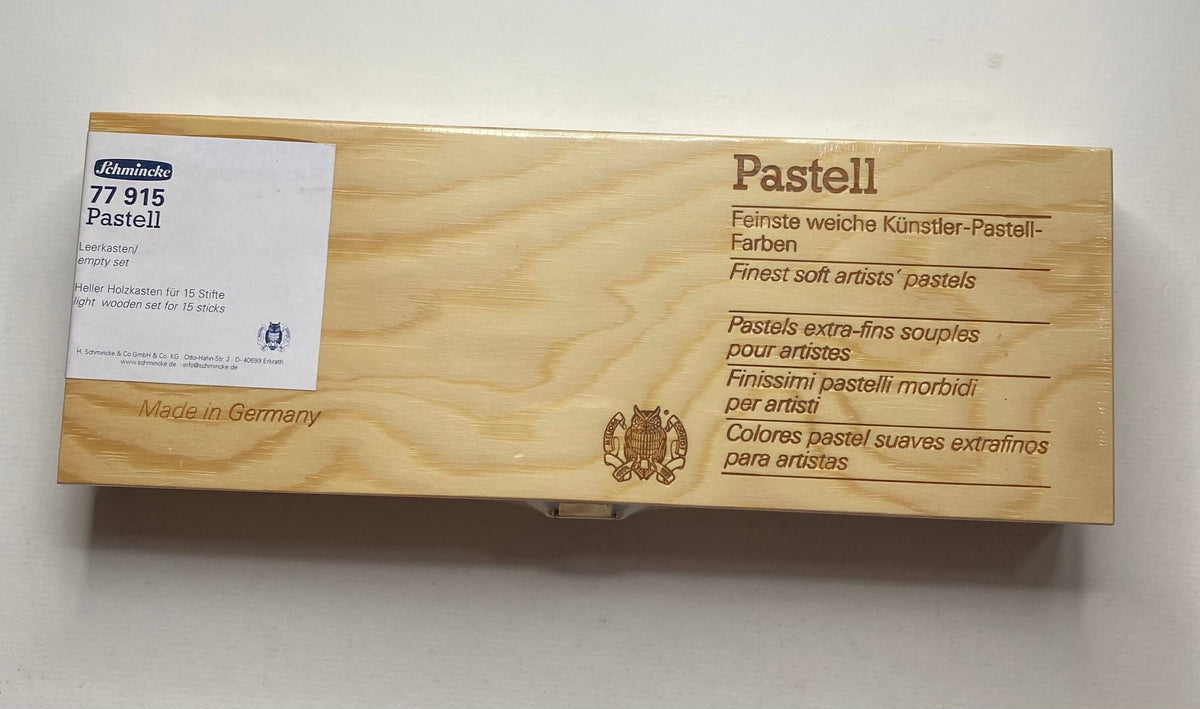 Casetă din lemn pentru 15 pasteluri Schmincke