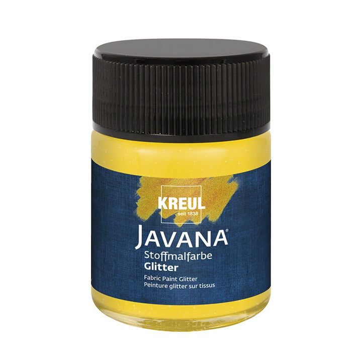Culoare pentru textile JAVANA cu sclipici 50 ml