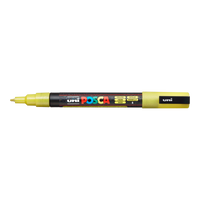 Marker Posca PC-3ML, 0.9 - 1.3 mm, cu sclipici – galben (L2