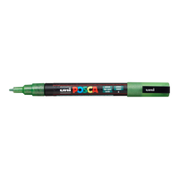 Marker Posca PC-3ML, 0.9 - 1.3 mm, cu sclipici – verde (L6