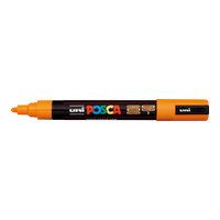 Marker Posca PC-5M, 1,8 - 2,5 mm, galben deschis (3)