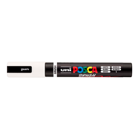 Marker acrilic Posca PC-5BR, 1 - 4 mm, alb