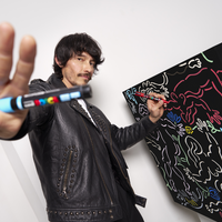Marker acrilic Posca PC-5BR, 1 - 4 mm, alb