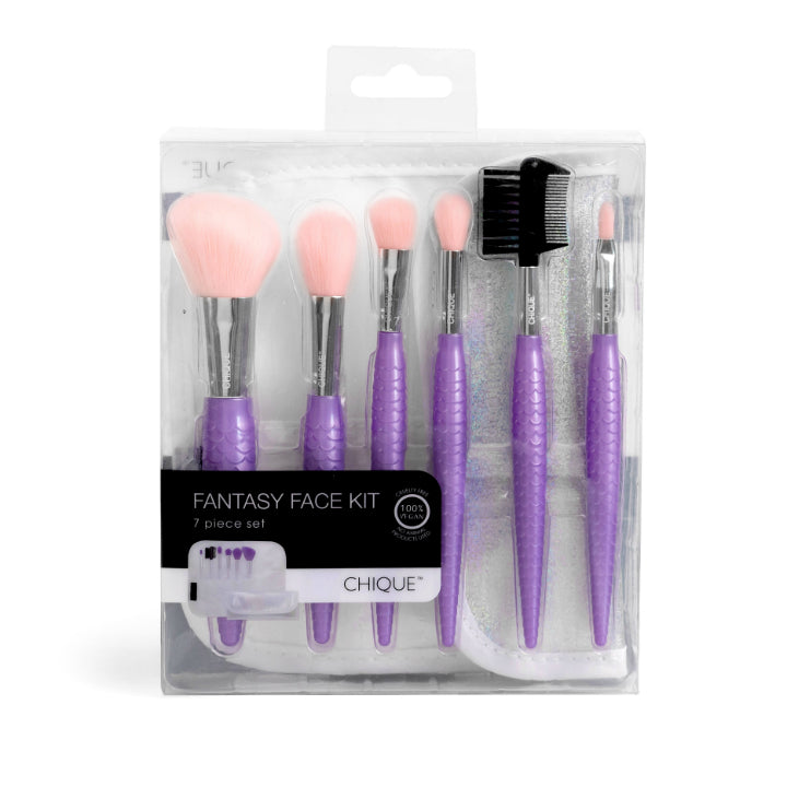 Set de pensule pentru machiaj – violet