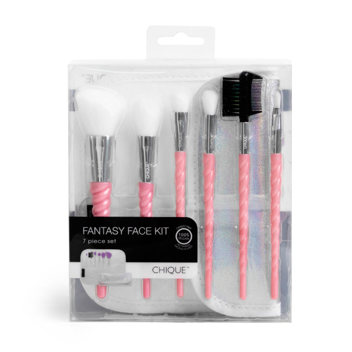 Set de pensule pentru machiaj – roz