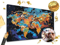 Pictură pe numere PREMIUM GOLD | Lumea colorată