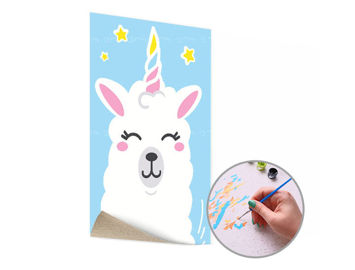 Pictură după numere LAMA SINGLE CUT – fără cadru
