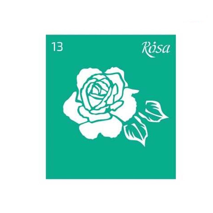 șablon autoadeziv rosa talent 9 x 10 cm model nr 13