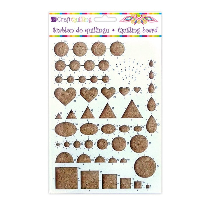 șablon pentru quilling cu diverse forme 36 de orificii