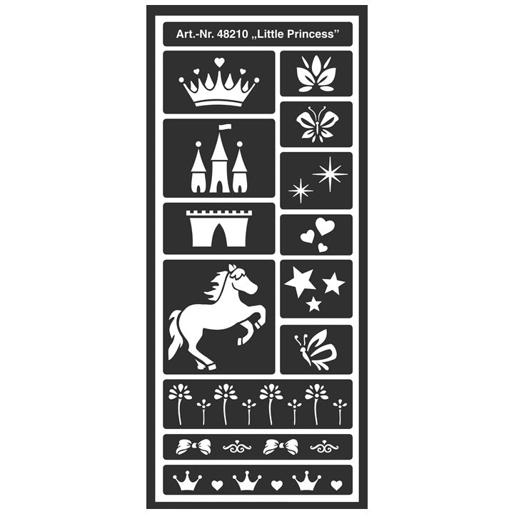 acasa design little princess stencil ro mxh48210