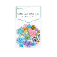 accesorii decorative charm deco so pastel pachet 32 buc ro dpcdpdc 001
