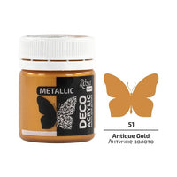 acrilic pentru decor metalizat 20 ml rosa talent diverse nuanțe
