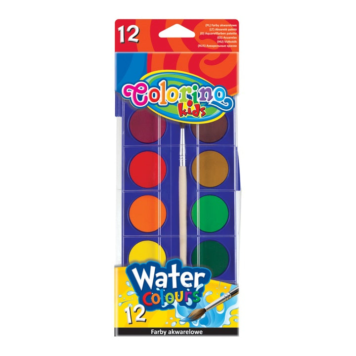 acuarele cu pensula colorino 12 buc ro clrr14014ptr