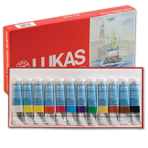 acuarele lukas studio 12x10ml set u kartonskoj kutiji ro lks61040000