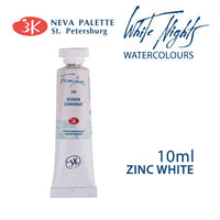 Acuarele White Nights 10 ml - Alb de zinc