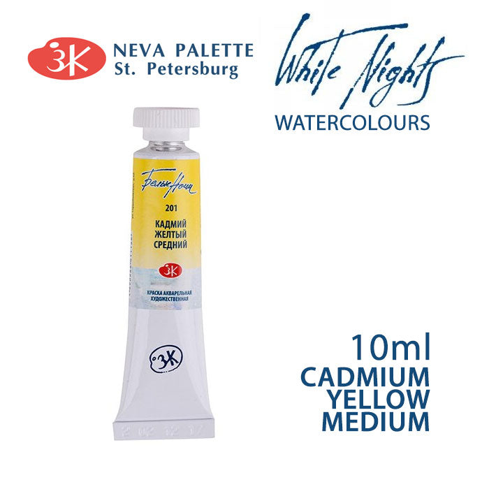 Acuarele White Nights 10 ml - Galben de cadmiu mediu