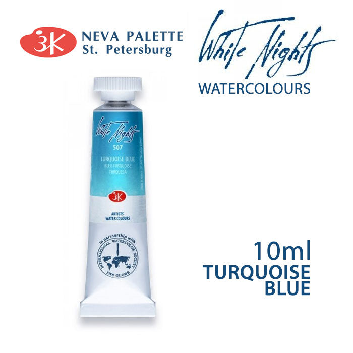 Acuarele White Nights 10 ml - Albastru turcoaz