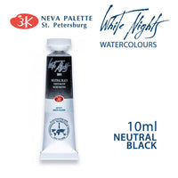 Acuarele White Nights 10 ml - Negru neutru