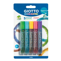 Adeziv cu sclipici și confetti GIOTTO Glitter Glue 5 x 10 g