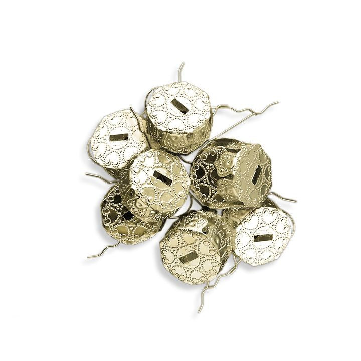 agațatori metalice aurii pentru globuri