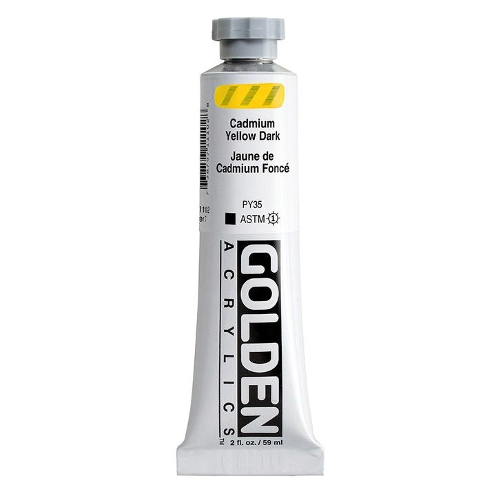 Vopsea acrilică GOLDEN Heavy Body 148 ml – 1110 galben închis cadmiu