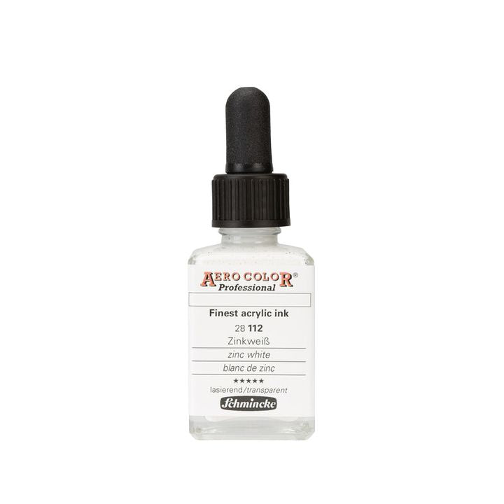 Cerneală acrilică Schmincke AERO COLOR Professional Standard 28 ml – 112 zinc alb